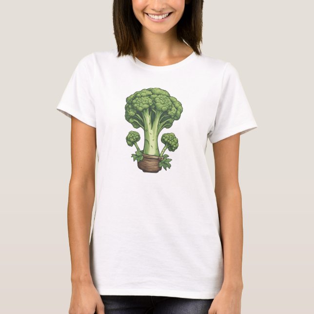 Veggies 3 broccoli, broccoli, vegetable, garden T-Shirt (Front)