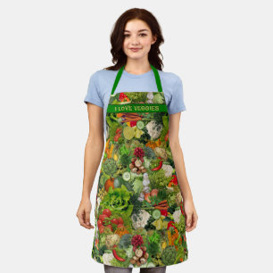 Veggies Apron with your Text