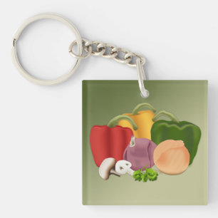 Veggies Key Ring