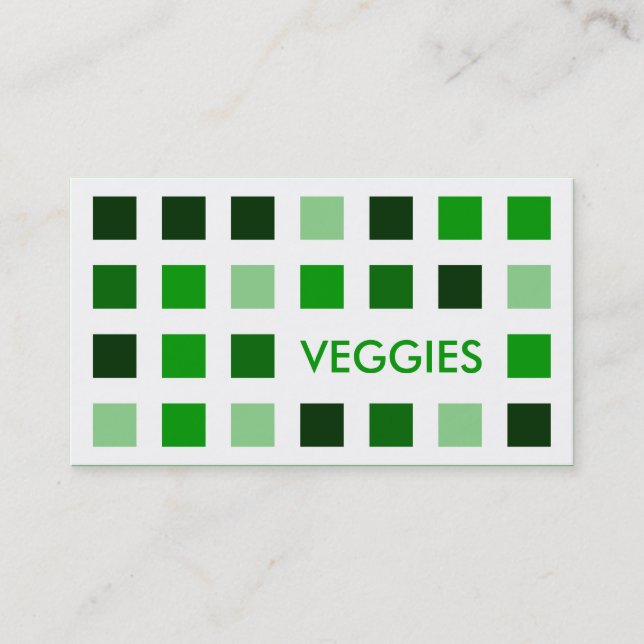 VEGGIES (mod squares) Business Card (Front)