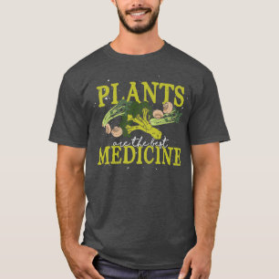 Veggies Plant Based Plants Are The Best Medicine V T-Shirt
