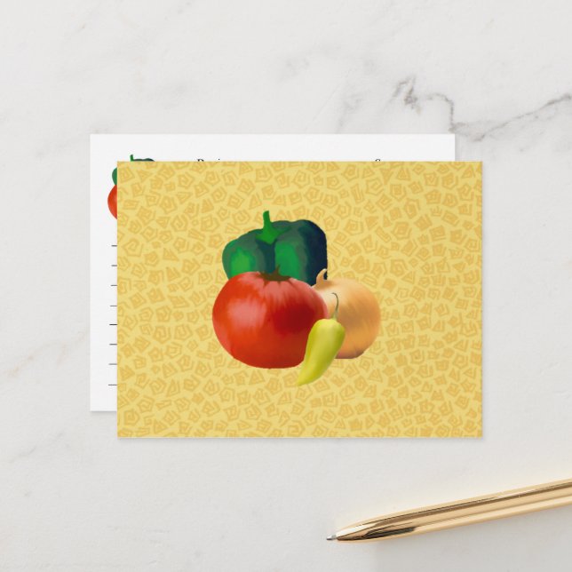 Veggies Recipe Card (Front/Back In Situ)