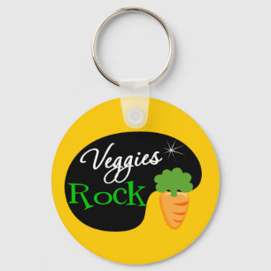 Veggies Rock Key Ring