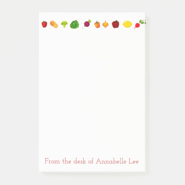 Vegitarian Row Post-it Notes (Front)