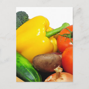 Vegtables In A basket Postcard