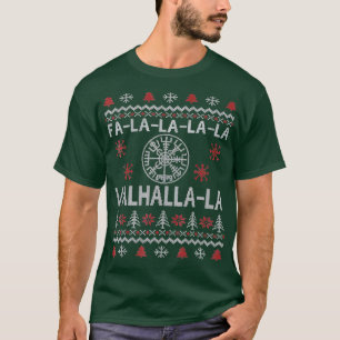 Vegvisir Compas Valhalla Ugly Christmas Viking T-Shirt