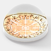 Vegvísir Icelandic magical amulet stave Paperweigh