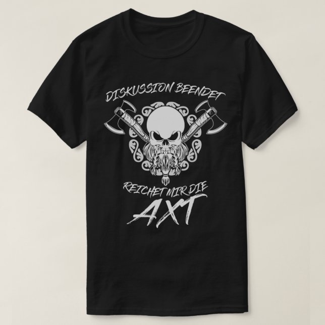 Vegvisir Odhin Valhalla Axe Viking T-Shirt (Design Front)