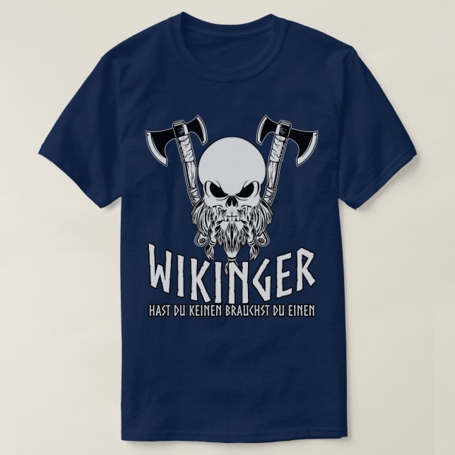 VeGvisir Odhin Valhalla Viking T-Shirt (Design Front)