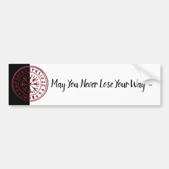 Vegvisir (Reddish) Bumper Sticker (Front)
