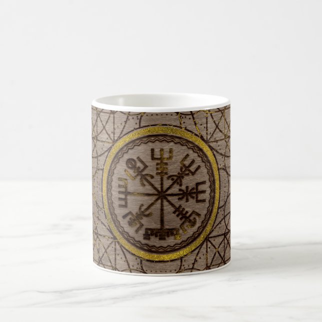 Vegvisir. The Magic Navigation Viking Compass Coffee Mug (Center)