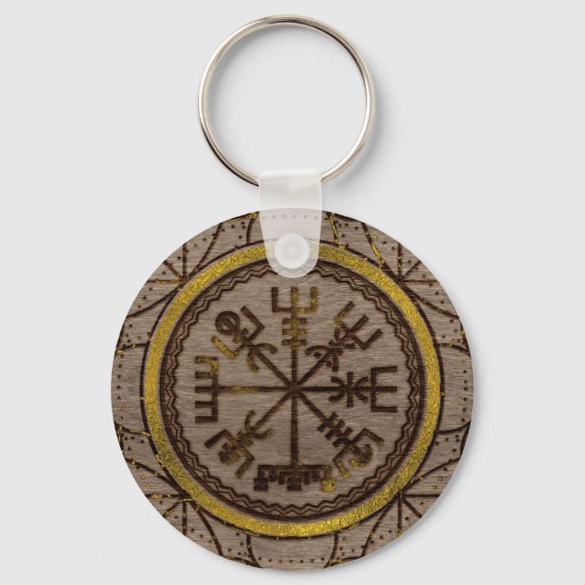 Vegvisir. The Magic Navigation Viking Compass Key Ring (Front)