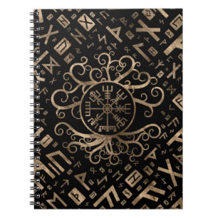 Vegvisir Tree of life Yggdrasil and Runes Notebook