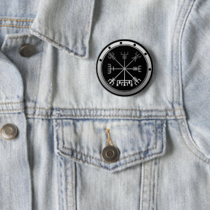 Vegvisir Viking Compass 6 Cm Round Badge