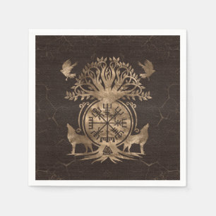 Vegvisir - Viking Compass Ornament Napkin