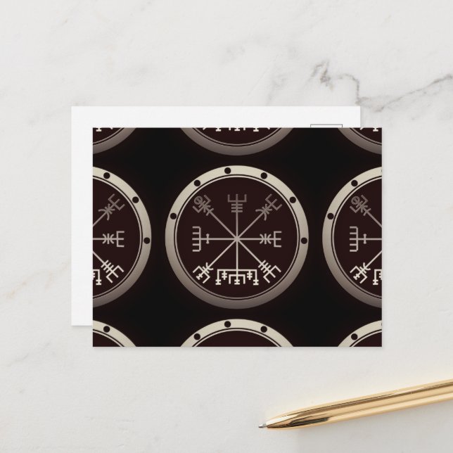 Vegvisir Viking Compass Postcard (Front/Back In Situ)