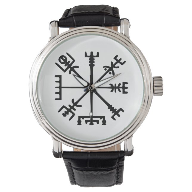Vegvísir (Viking Compass) Watch (Front)