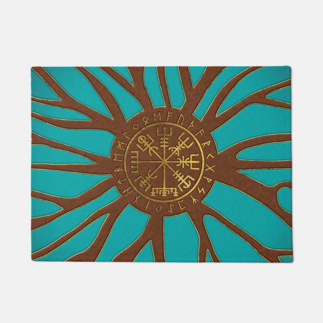 Vegvisir - Viking  Navigation Compass Doormat (Front)