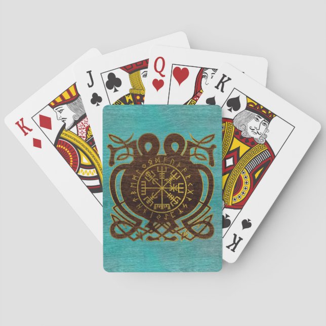 Vegvisir - Viking  Navigation Compass Playing Cards (Back)