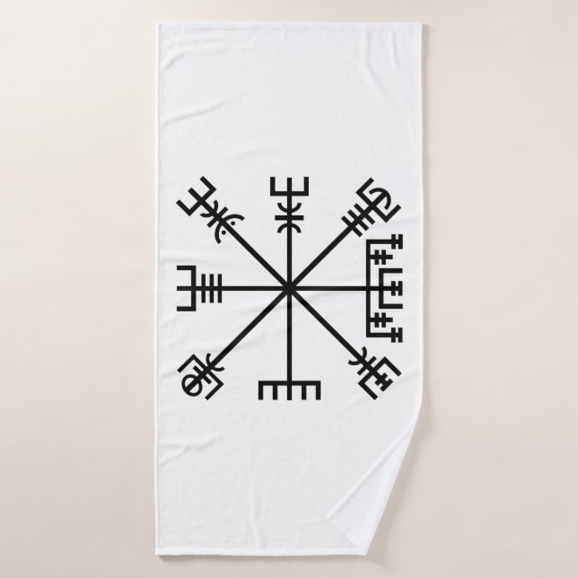Vegvisir Viking Symbol Bath Towel (Bath Towel)