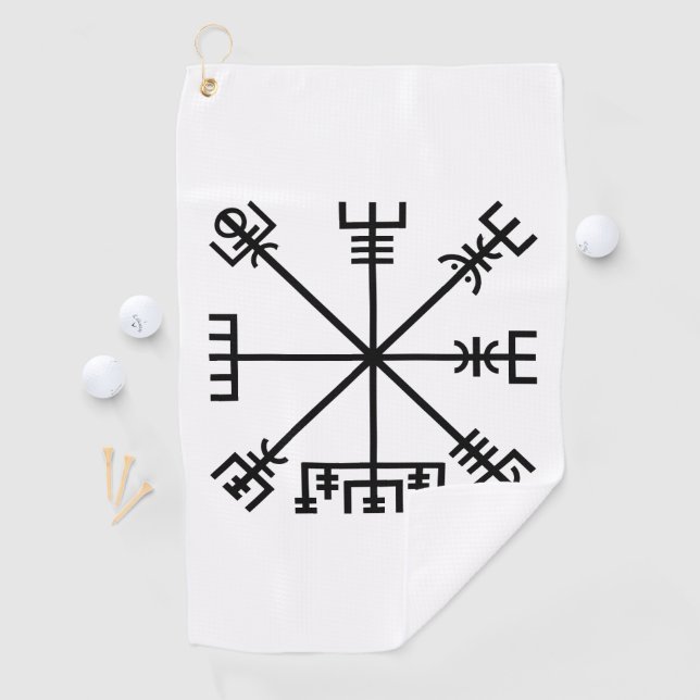 Vegvisir Viking Symbol Golf Towel (InSitu)