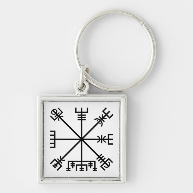 Vegvisir Viking Symbol Key Ring (Front)