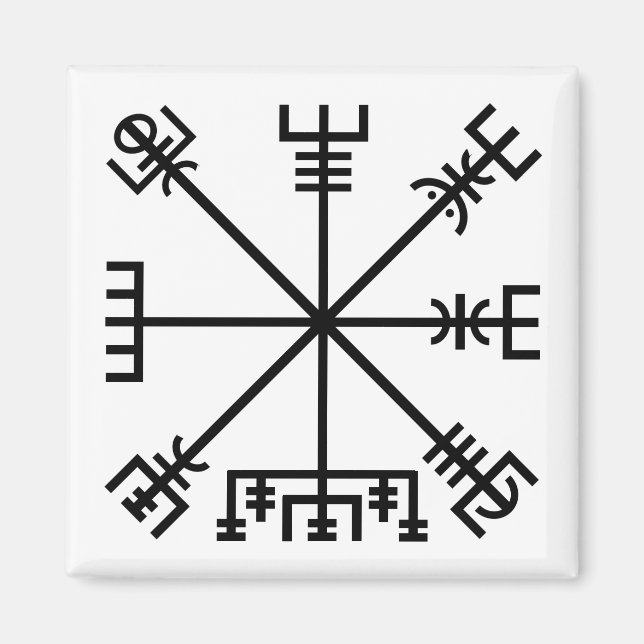 Vegvisir Viking Symbol Magnet (Front)
