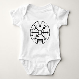 vegvisir Viking Symbol Norse Shield Odin Baby Bodysuit