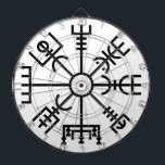 vegvisir Viking Symbol Norse Shield Odin Dartboard<br><div class="desc">vegvisir Viking Symbol Norse Shield Odin wicca magick magic wiccan pagan paganism.</div>