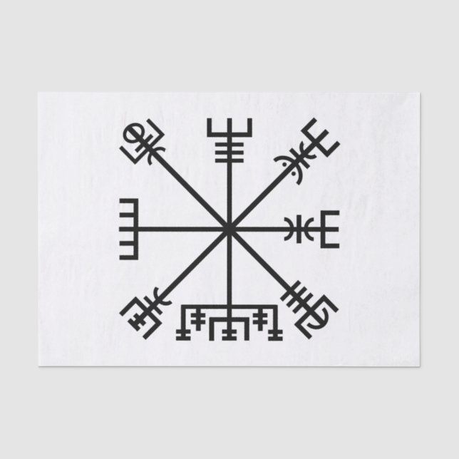 Vegvisir Viking Symbol Tissue Paper (Front)