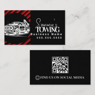 Vehicle Detailing QR Code Business Card