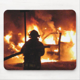 Vehicle Fire Burning! Mousepad