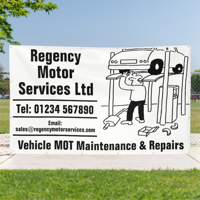 Vehicle Maintenance Garage Banner (Outside)