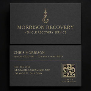 Vehicle Recovery Service QR Code Business Card
