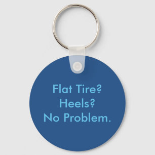 Vehicle Repair Flat Tire Key Ring