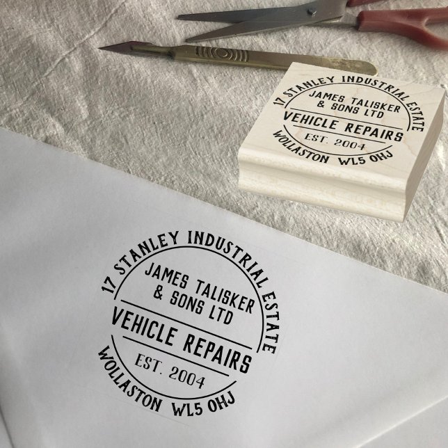 Vehicle Repairs Business Rubber Stamp (Creator Uploaded)