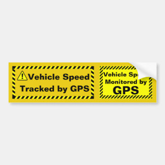 Vehicle Speed Monitored by GPS Dual Sticker