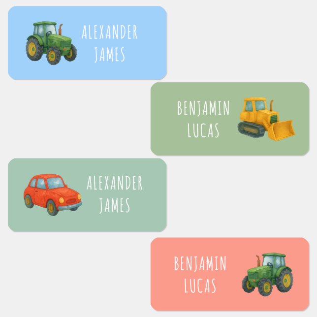 Vehicle Transport Back to School Clothing Kids (Group)