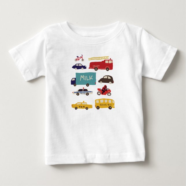 Vehicles Baby T-Shirt (Front)