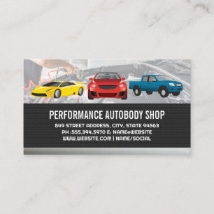 Vehicles Mechanic Services Business Card