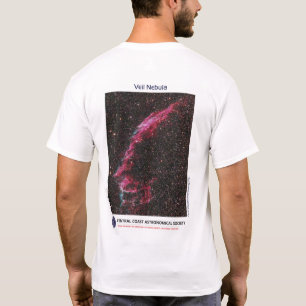 Veil Nebula by Lee Coombs Front and Back Tee