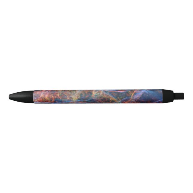 Veil Nebula Supernova Remnants Hubble Telescope Black Ink Pen (Front)