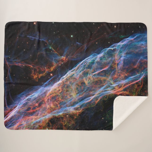Veil Nebula Supernova Remnants Hubble Telescope Sherpa Blanket (Front (Horizontal))