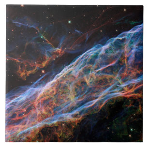Veil Nebula Supernova Remnants Hubble Telescope Tile