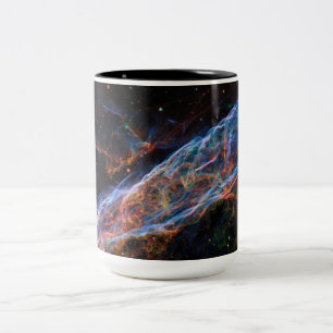 Veil Nebula Supernova Remnants Hubble Telescope Two-Tone Coffee Mug