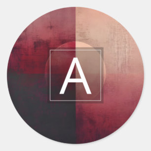 Veil of Division Minimal Design Classic Round Sticker