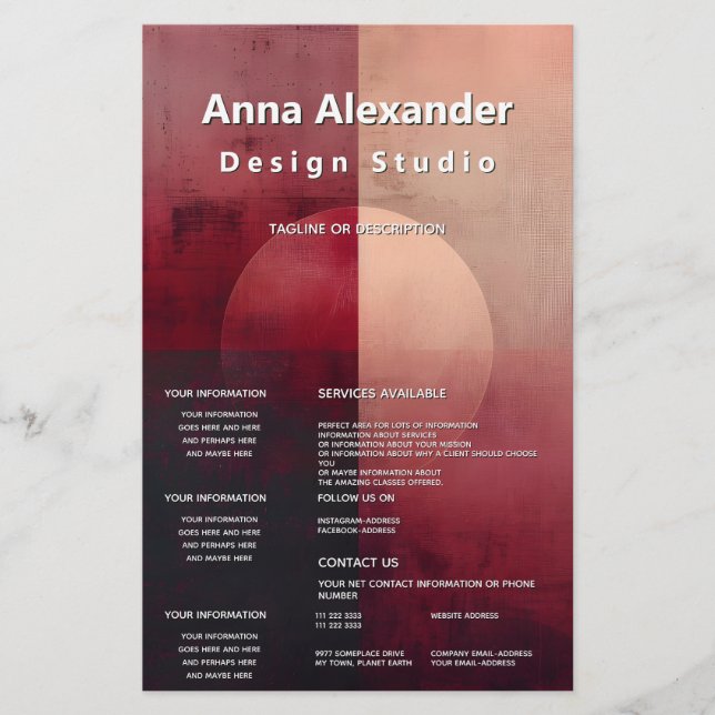 Veil of Division | Minimal Design  Flyer (Front)
