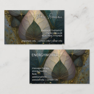 Veil of Leaves botanical Design Business Card