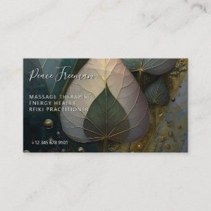 Veil of Leaves botanical Design Business Card