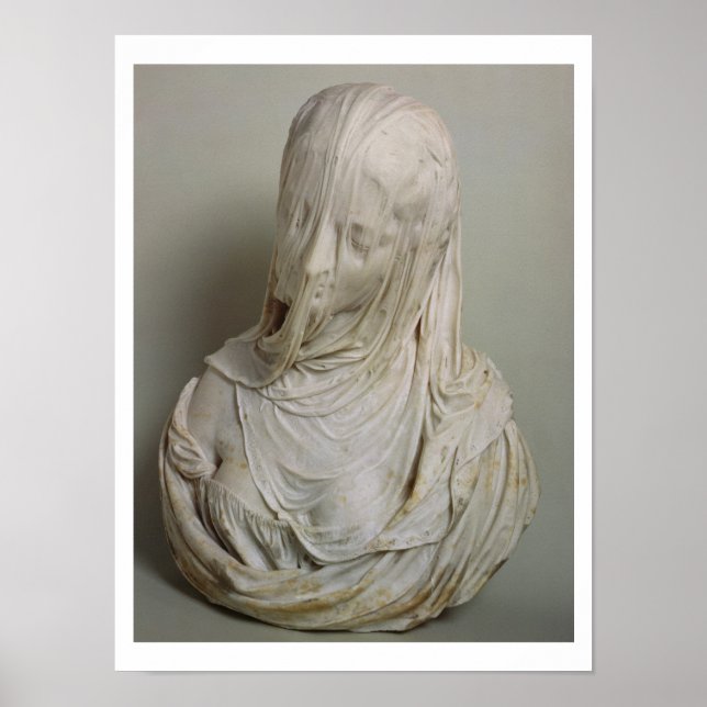 Veiled Girl (marble) Poster (Front)